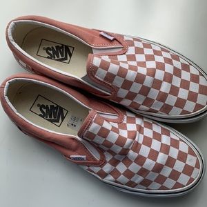 Checkered Vans slip one